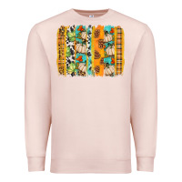Pale Pink fall brushstroke Premium Sweatshirt - BundleAndBundleShop
