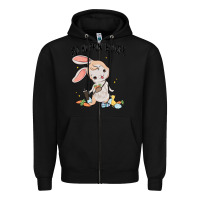 Black so hoppin boujee easter bunny  belt bag ins Zipper Hoodie - MaliasSmallBusiness