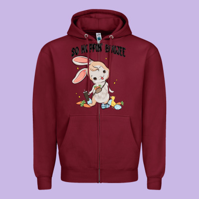 So Hoppin Boujee Easter Bunny  Belt Bag Ins Zipper Hoodie Designed By Maliassmallbusiness