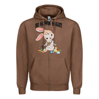 Chestnut so hoppin boujee easter bunny  belt bag ins Zipper Hoodie - MaliasSmallBusiness