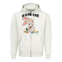 Oatmeal Heather so hoppin boujee easter bunny  belt bag ins Zipper Hoodie - MaliasSmallBusiness
