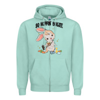 Seafoam so hoppin boujee easter bunny  belt bag ins Zipper Hoodie - MaliasSmallBusiness