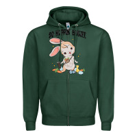 Sports Green so hoppin boujee easter bunny  belt bag ins Zipper Hoodie - MaliasSmallBusiness