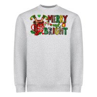 Merry And Bright Heavyweight Sweatshirt | Teevron