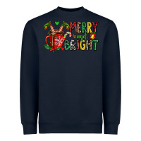 Navy merry and bright Heavyweight Sweatshirt - AdoDesignShop