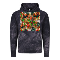 Cloud Black christmas leopard chicken Vintage Hoodie - FaDigitalArtStudio