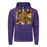 Cloud Purple christmas leopard chicken Vintage Hoodie - FaDigitalArtStudio