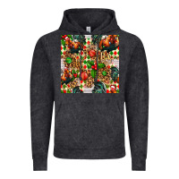 Vintage Black christmas leopard chicken Vintage Hoodie - FaDigitalArtStudio