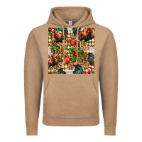 Vintage Coffee christmas leopard chicken Vintage Hoodie - FaDigitalArtStudio