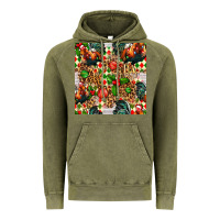Vintage Olive christmas leopard chicken Vintage Hoodie - FaDigitalArtStudio