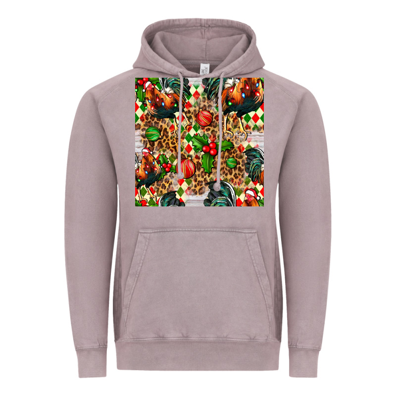 Christmas Leopard Chicken Vintage Hoodie by FaDigitalArtStudio | Teevron