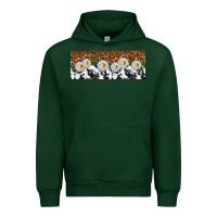 Forest Green cowhide leopard daisies Urban Hoodie - TumblerDesignByShophia