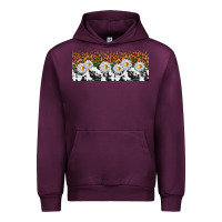 Mauve Wine cowhide leopard daisies Urban Hoodie - TumblerDesignByShophia
