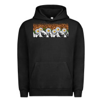Pigment Black cowhide leopard daisies Urban Hoodie - TumblerDesignByShophia
