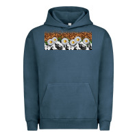 Pigment Midnight Navy cowhide leopard daisies Urban Hoodie - TumblerDesignByShophia