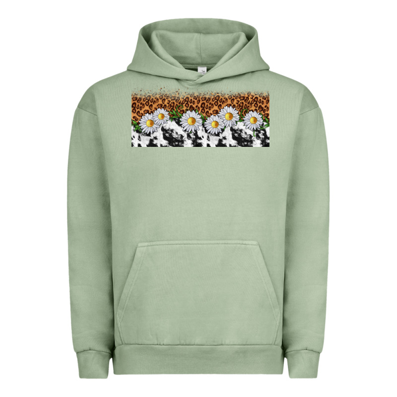 Cowhide Leopard Daisies Urban Hoodie by TumblerDesignByShophia | Teevron
