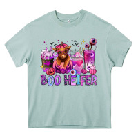 Arona Halloween boo Heifer coffee cups Heavy Core Tee - RanaPortraitStore