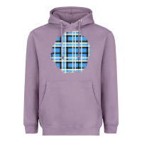 Lavender Winter Tartan Patch Heavyweight Hoodie - BundleAndBundleShop