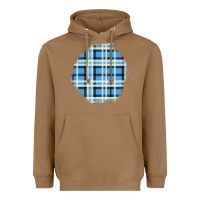 Toasted Coconut Winter Tartan Patch Heavyweight Hoodie - BundleAndBundleShop