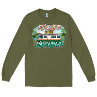Army Green escape to the unknown Long Sleeve Tee - NancyCooperArtShop
