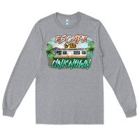 Heather Grey escape to the unknown Long Sleeve Tee - NancyCooperArtShop