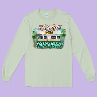 Escape To The Unknown Long Sleeve Tee Designed By Nancycooperartshop