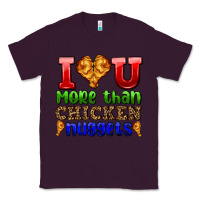 Plum i love you more than chicken nuggets Classic Tee - AdoDesignShop