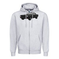 Heather Grey classic car Zipper Hoodie - MaliasSmallBusiness