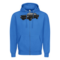 True Royal classic car Zipper Hoodie - MaliasSmallBusiness