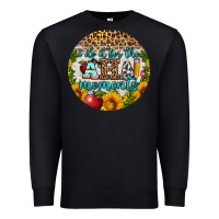 Black i do it for the aha moments round earring Premium Sweatshirt - BundleAndBundleShop