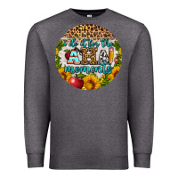 Charcoal Heather i do it for the aha moments round earring Premium Sweatshirt - BundleAndBundleShop