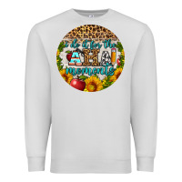 Dove Grey i do it for the aha moments round earring Premium Sweatshirt - BundleAndBundleShop