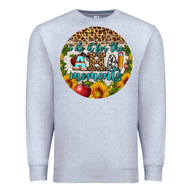 I Do It For The Aha Moments Round Earring Premium Sweatshirt by BundleAndBundleShop | Teevron