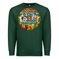 Sports Green i do it for the aha moments round earring Premium Sweatshirt - BundleAndBundleShop