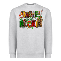 Heather Grey jingle bell rockin Heavyweight Sweatshirt - AdoDesignShop