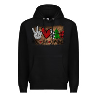 Black Peace Love Christmas Premium Hoodie - Bettercallsaul