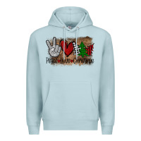 Blue Mist Peace Love Christmas Premium Hoodie - Bettercallsaul