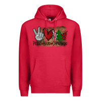 Cardinal Peace Love Christmas Premium Hoodie - Bettercallsaul