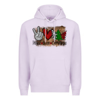 Lilac Peace Love Christmas Premium Hoodie - Bettercallsaul