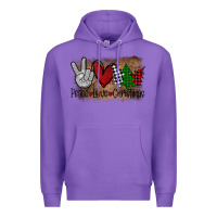 Purple Peace Love Christmas Premium Hoodie - Bettercallsaul