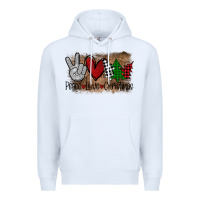 White Peace Love Christmas Premium Hoodie - Bettercallsaul