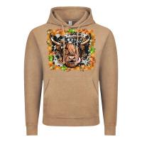 Vintage Coffee highland cow Vintage Hoodie - JahusDesignShop