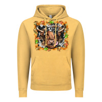 Vintage Mustard highland cow Vintage Hoodie - JahusDesignShop