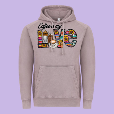 Coffee İs Mt Love Vintage Hoodie Designed By Cowhidedigitalart