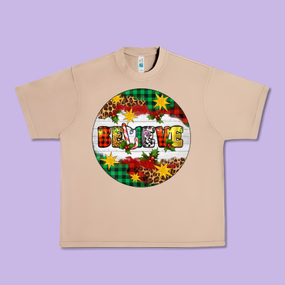 Christmas Believe Urban Heavy Tee Designed By Artiststas