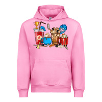 Fuchsia Pink Hockey coffee cups Urban Hoodie - HowdyJamesFarm
