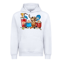 White Hockey coffee cups Urban Hoodie - HowdyJamesFarm