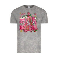 Cloud Rock pink christmas teeth dental squad Vintage Tee - AdoDesignShop
