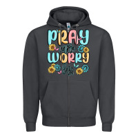 Smoke pray more worry less Zipper Hoodie - MaliasSmallBusiness