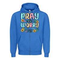 True Royal pray more worry less Zipper Hoodie - MaliasSmallBusiness